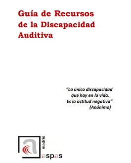 Portada Guía de recursos de la Discapacidad Auditiva