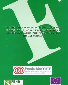 Portada Análisis de perfiles profesionales del sector de la hostelería susceptibles de ser ocupados por personas con discapacidad