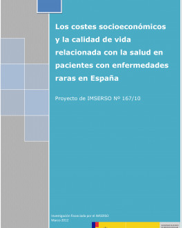 Portada Los costes socioeconómicos y la calidad de vida relacionada con la salud en pacientes con enfermedades raras en España