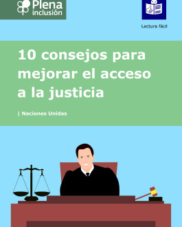 Portada 10 consejos para mejorar  el acceso a la justicia (lectura fácil)