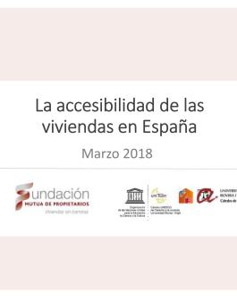 Portada La accesibilidad de las viviendas en España Marzo 2018
