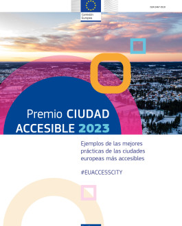 Portada Premio Ciudad Accesible 2023. Ejemplos de las mejores prácticas de las ciudades europeas más accesibles