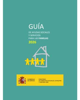 Portada Guía de ayudas sociales y servicios para las familias 2026 (actualizada a 30 de abril de 2026)