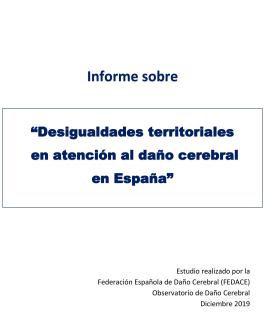 Portada Desigualdades territoriales en atención al daño cerebral en España
