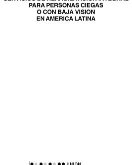 Portada Manual técnico de servicios de rehabilitación integral para personas ciegas o con baja visión en America Latina