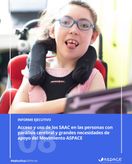 Portada Acceso y uso de los SAAC en las personas con parálisis cerebral y grandes necesidades de  apoyo del Movimiento ASPACE