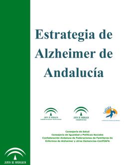 Portada del Libro Estrategia de Alzheimer de Andalucía