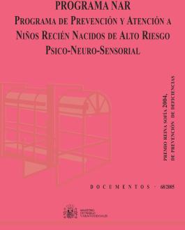 Portada Programa Nar: Programa de prevención a atención a niños recien nacidos de alto riesgo psico-neuro-sensorial