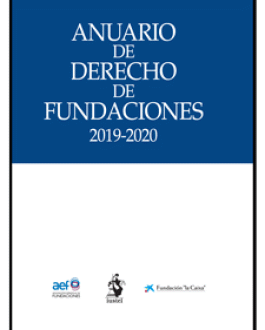 Portada Anuario de derecho de fundaciones (2019-2020)