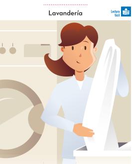 Portada Prevención de riesgos laborales. Lavandería (Léctura Fácil)