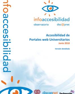 Portada Accesibilidad de Portales web Universitarios