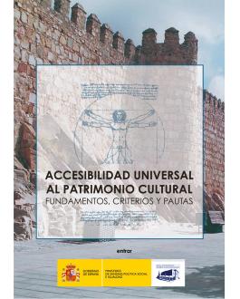 Portada CD Accesibilidad universal al patrimonio cultural: fundamentos, criterios y pautas