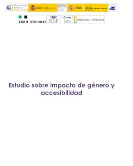 portada estudio sobre impacto de género y accesibilidad