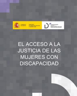 Portada El acceso a la justicia de las mujeres con discapacidad