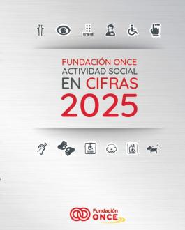 Portada Actividad social Fundación ONCE en cifras (2025)