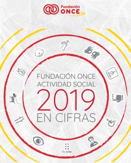 Portada Fundación ONCE. Actividad social en cifras (2019)