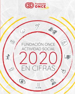 Portada Fundación ONCE. Actividad social en cifras (2020)