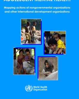 Portada Adolescent Mental Health. Mapping actions of nongovernmental organizations  and other international development organizations