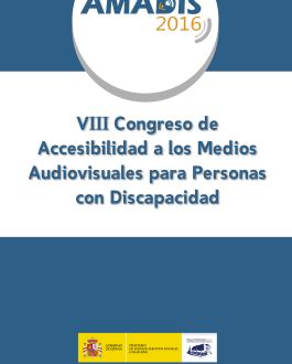Portada VIII Congreso de accesibilidad a los medios audiovisuales para personas con discapacidad