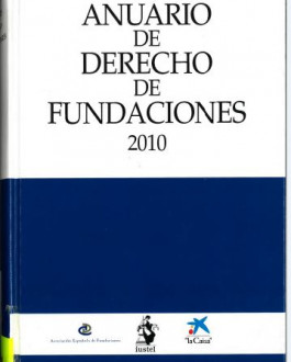 Portada Anuario de derecho de fundaciones (2010)