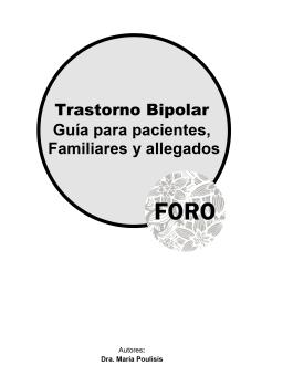 Portada guía Trastorno Bipolar. Guía para pacientes, familiares y allegados