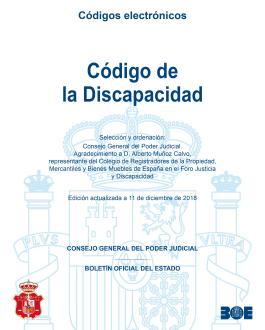 Código de la discapacidad. Edición actualizada a 11 de diciembre de 2018