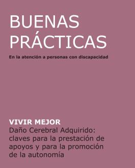 Portada Guía de buenas prácticas “Daño Cerebral Adquirido: claves para la prestación de apoyos y para la promoción de la autonomía