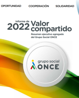 Portada Informe de Valor Compartido Grupo Social ONCE 2022