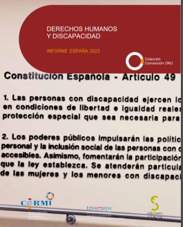 cubierta Derechos humanos y discapacidad. Informe España 2023