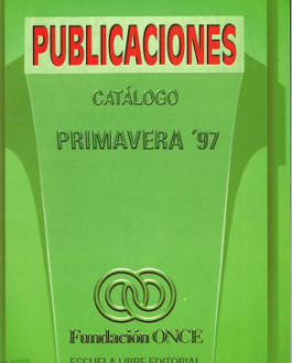 Portada Catálogo de publicaciones Fundación ONCE (1997)
