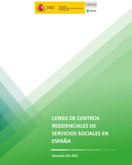 Portada Censo de Centros Residenciales de Servicios Sociales en España. Situación año 2022