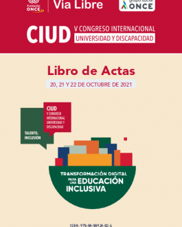 Portada Libro de actas del V Congreso Internacional Universidad y Discapacidad: Transformación Digital para una Educación Inclusiva