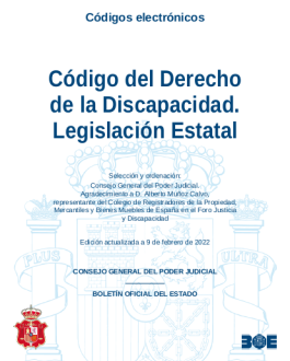 Portada Código de la discapacidad. Edición actualizada a 9 de febrero de 2022