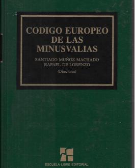 Portada del libro Código Europeo de las Minusvalías
