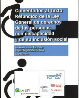 Portada Comentarios al Texto Refundido de la Ley General de derechos de las personas con discapacidad y de su inclusión social