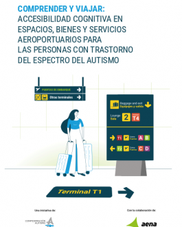 Portada Comprender y viajar: Accesibilidad cognitiva en espacios, bienes y servicios aeroportuarios para las personas con trastorno del espectro del autismo