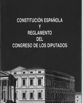 Portada Constitución Española y reglamento del Congreso de los Diputados