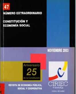 Cubierta Constitución y economía social