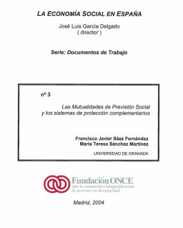 Portada Las mutualidades de previsión social y los sistemas de protección complementarios