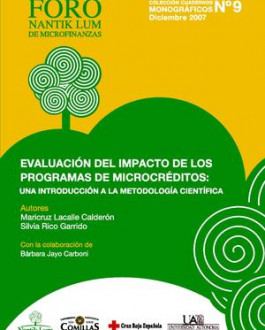 Portada Evaluación del impacto de los programas de microcréditos: una introducción a la metodología científica