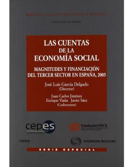 Portada del libroLas cuentas de la economía social: magnitudes y financiación del tercer sector en España, 2005