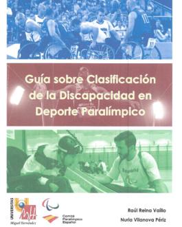 Portada del libroGuía sobre clasificación de la discapacidad en deporte paralímpico