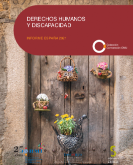 Cubierta Derechos Humanos y Discapacidad. Informe España 2021