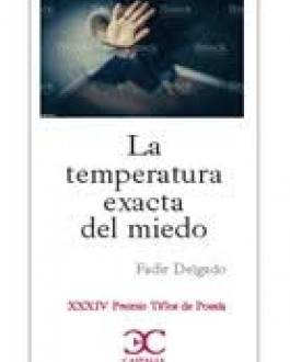 Portada La temperatura exacta del miedo (XXXIV Premio Tiflos de Poesía)