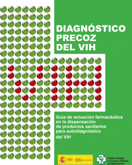 Portada Guía de actuación farmacéutica en la dispensación de productos sanitarios para autodiagnóstico del VIH