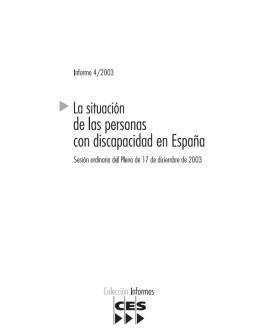 Cubierta La situación de las personas con discapacidad en España