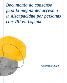 portada Documento de consenso para la mejora del acceso a la discapacidad para personas con VIH en España