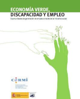 Portada del libro economía verde, discapacidad y empleo