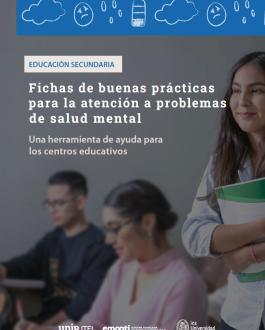 Portada Fichas de buenas prácticas para la atención a problemas de salud mental en Educación Secundaria. Una herramienta de ayuda para los centros educativos