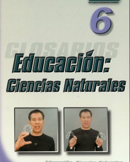 portada Glosario de lengua de signos Educación: Ciencias naturales